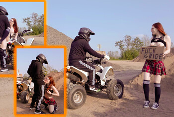 Perverser Boxenstopp!!! Ein Quicky auf dem Quad!