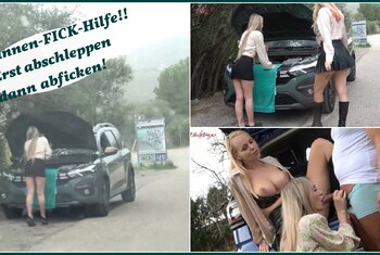 Pannen-FICK-Hilfe!!  Erst abschleppen dann abficken!