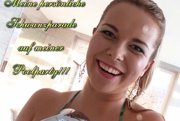 Meine persönliche Schwanzparade auf meiner Poolparty!!!