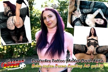 GERMAN SCOUT – Deutsches Tattoo Model Devil Akita beim ersten Porno Casting AO gefickt Teil 2
