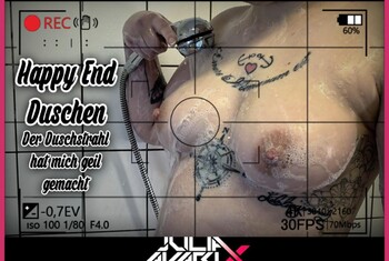 Happy End Duschen! Der Duschstrahl hat mich geil gemacht!