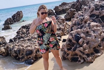 Outdoor Strand Piss mit Sperma Pussy!