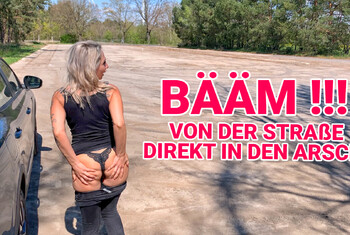 BÄÄM !!! Von der Straße direkt in den Arsch