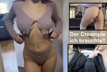Ich BRAUCHTE einen CREAMPIE! Spaziergänger zum Ficken überredet!?!