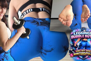 Perfekter LEGGINGS-BUBBLE BUTT! WEG MIT DEM WINTERSPECK!!
