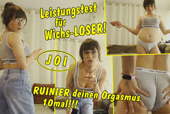 Leistungstest für Wichs Loser! Schaffst du es deinen Orgasmus 10mal zu ruinieren?