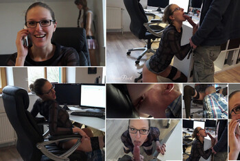 Geile Sekretärin! Er hat den Job und ich den Spaß